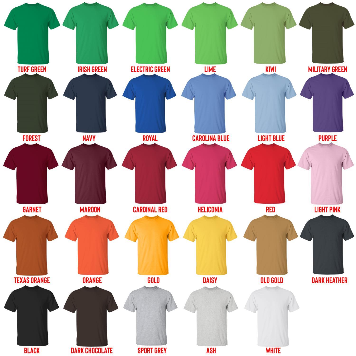 t shirt color chart - Link Click Store