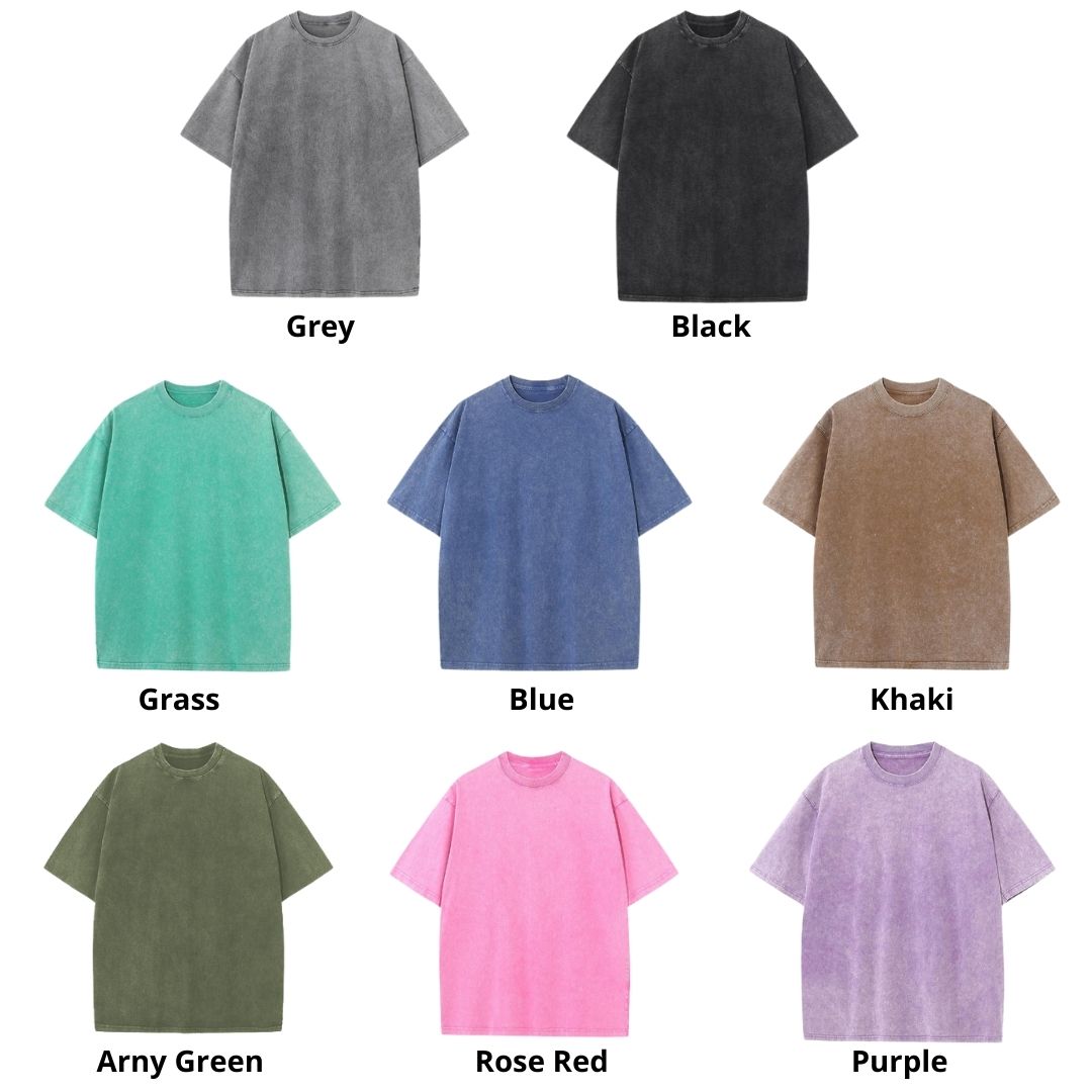 Mineral Wash T Shirt Color - Link Click Store